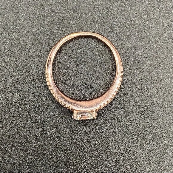 Rose Gold CZ Fashion Ring Size 8 - Picture 5 of 15